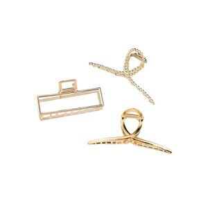 METAL CLAW CLIP TRIOS (GOLD)